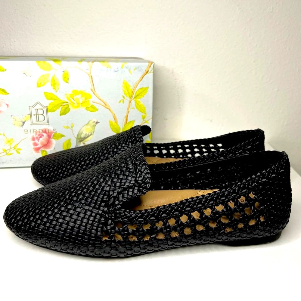 BIRDIES “The Sterling” Woven Black Flats 🥿- -Size 9